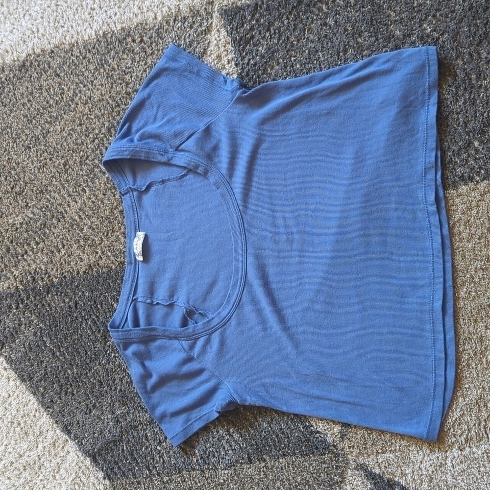 Free People Intimately Crop Top Scoop Neck Size Extra Small Ribbed crop